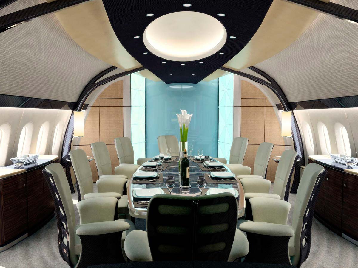 Charter aircraft cabin interior — onboard standards apply regardless of how you book